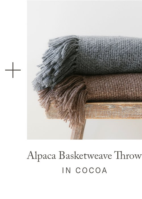 Alpaca Basketweave Throw