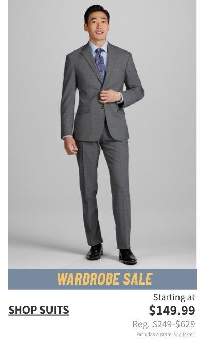 Shop Suits Starting At $149.99