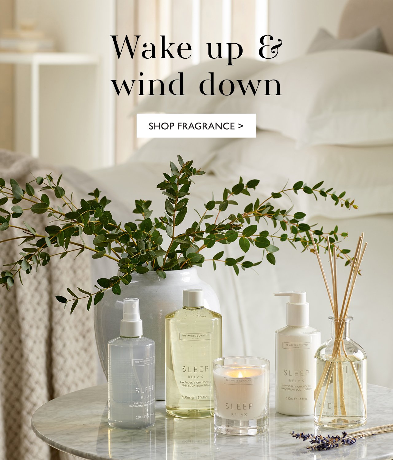 Wake up & wind down | SHOP FRAGANCE