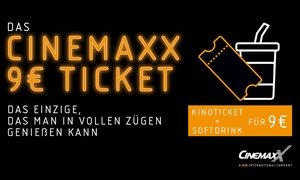 1 CinemaxX Kinoticket + Softdrink