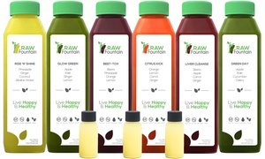 Juice Cleanse Detox - Raw Fountain - All Natural -Cold Pressed - 1 3 5 7 Day