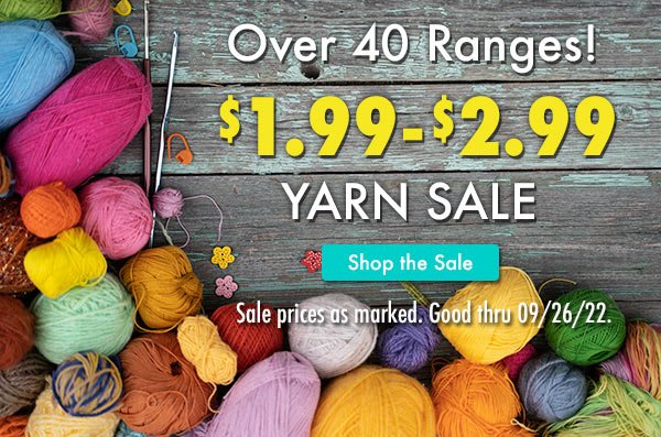 $1.99-$2.99 Yarn Sale