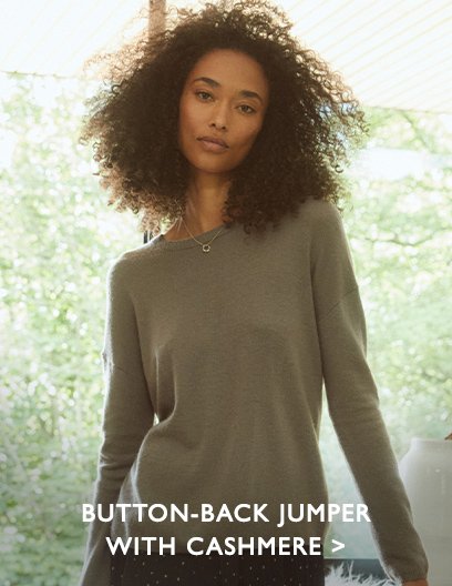 Button-Back Jumper With Cashmere