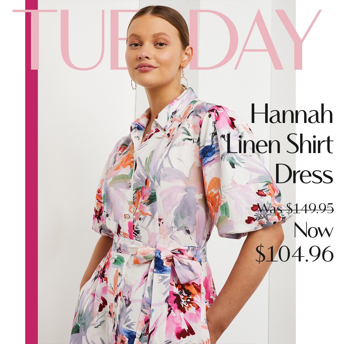 Tuesday - Hannah Linen Dress