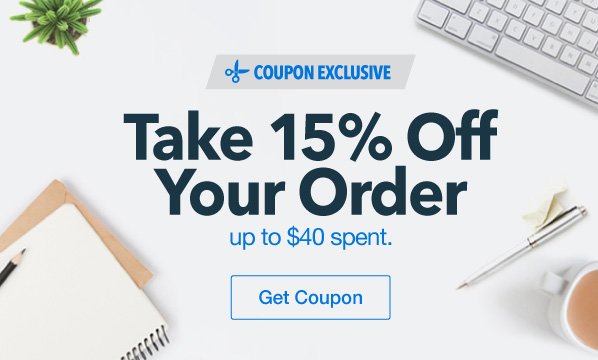 15% Off Your Order up to $40 spent