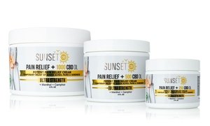 Pain Relief Cream with Organic CBD & Menthol from Sunset