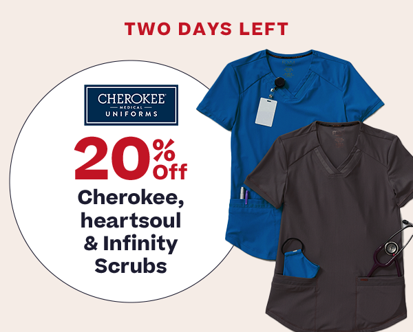 20% Off Cherokee, heartsoul & Infinity Scrubs
