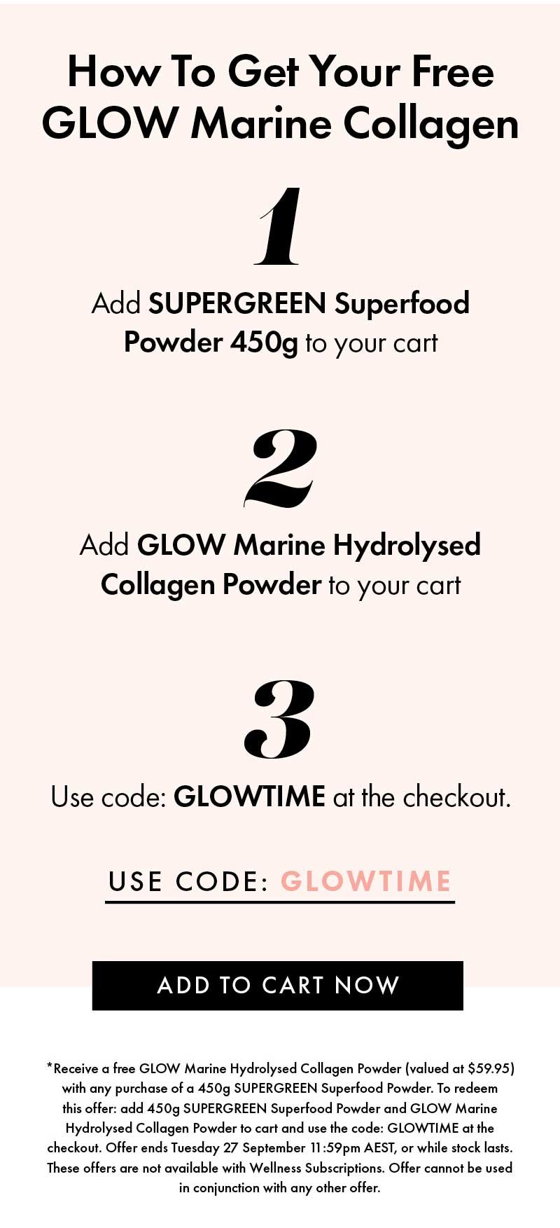 How To Get Your Free GLOW Marine Collagen - ADD TO CART NOW