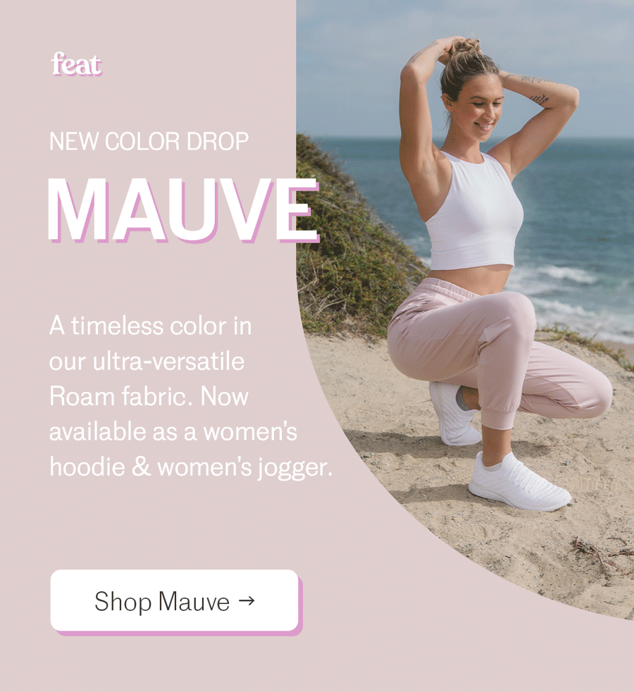 Mauve, the new color drop in our Roam fabric