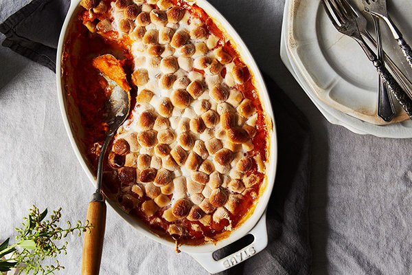 Sweet Potato Casserole, However You like It (Marshmallow-Topped or Not!)