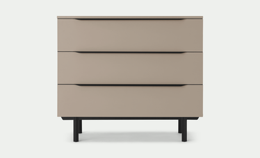 Damien Chest of Drawers, Cappuccino & Black