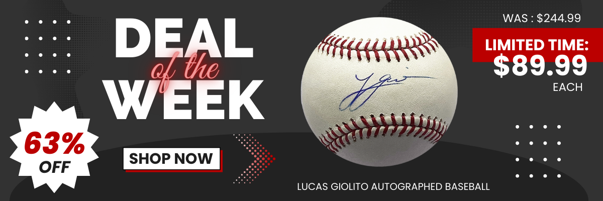 Deal of the Week - Save 63% on this Lucas Giolito Autographed Baseball. Click here to shop now!