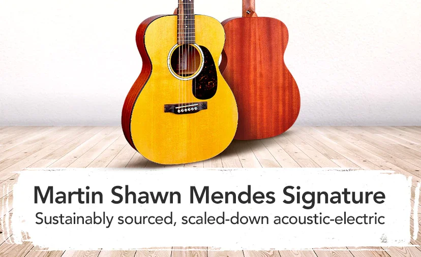 New Martin Shawn Mendes Signature. Sustainably sourced woods and custom details in a scaled-down acoustic-electric. Shop Now