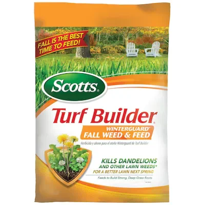 Scotts Turf Builder Winter Guard Fall Weed and Feed 44.93-lb 15000-sq ft 28-0-10 Weed Feed Weed Control Fertilizer - 50245