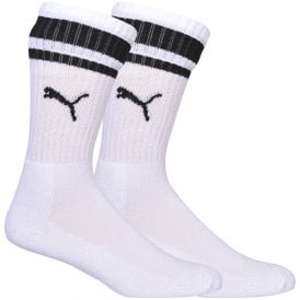 2-Pack Heritage Stripe Sports Socks, White