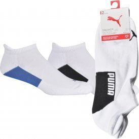 2-Pack Logo Sports Trainer Socks, White