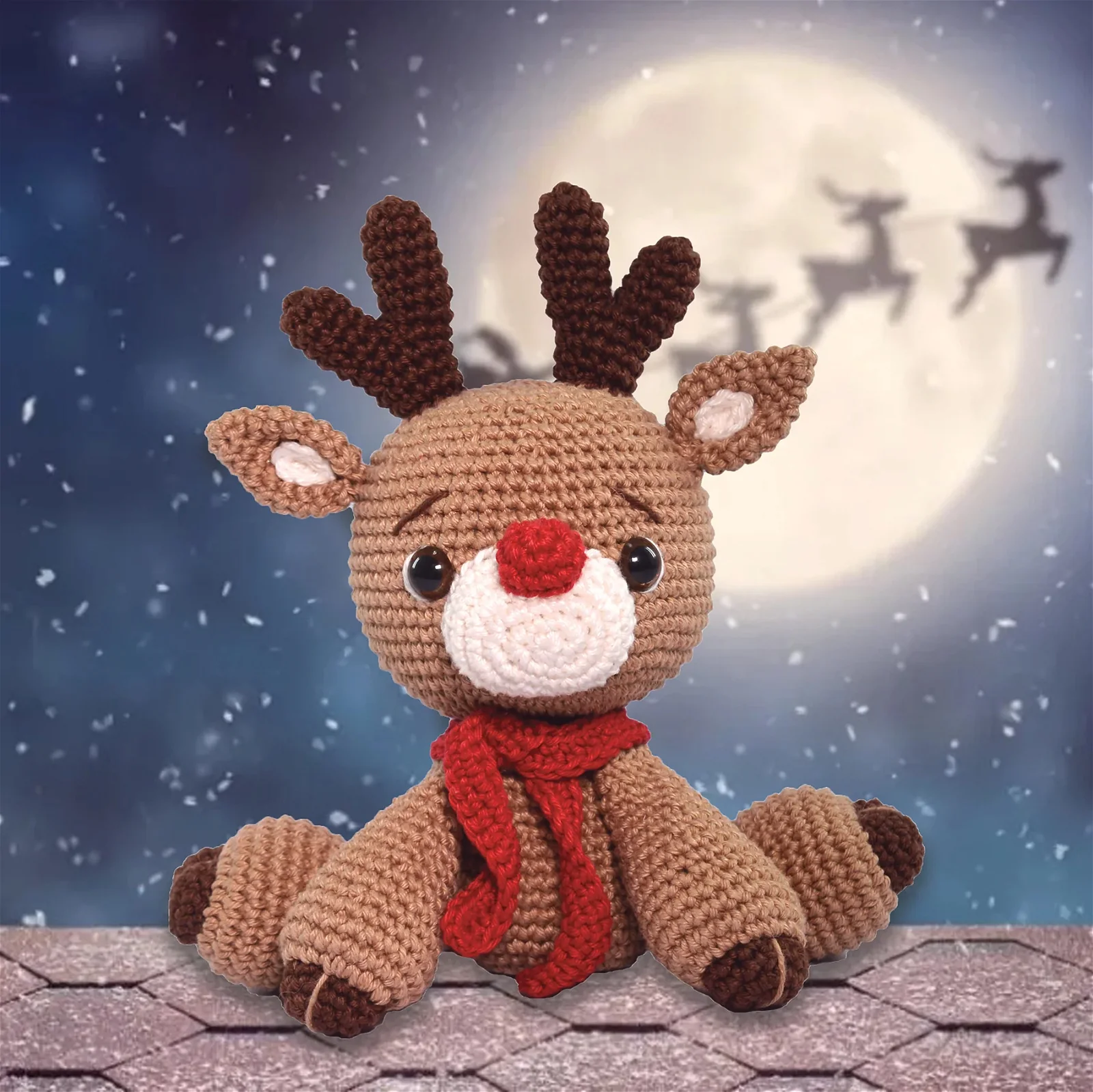 Rudolph the Reindeer Holiday Amigurumi Kit