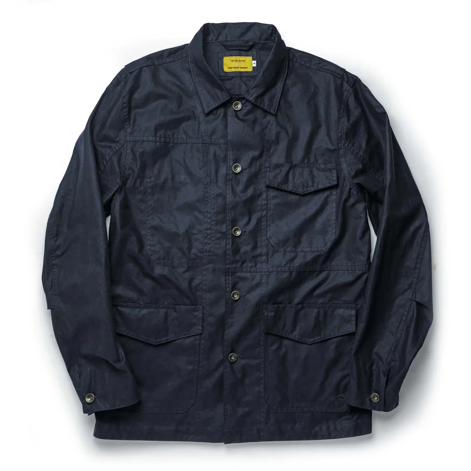 Image of The Task Jacket in Waxed Navy