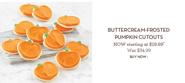 Buttercream-Frosted Pumpkin Cutouts