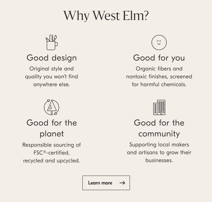 Why West Elm?
