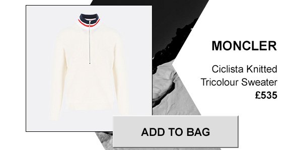 Moncler Ciclista Knitted Tricolour Sweater £535. Add to bag