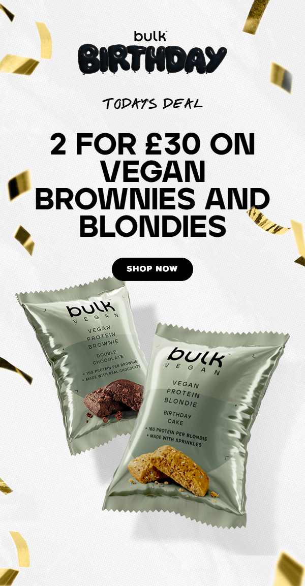 2 for £30 on vegan brownies and blondies