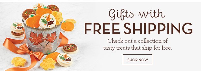 Gifts with Free Shipping - Check out a collection of tasty treats that ship for free.