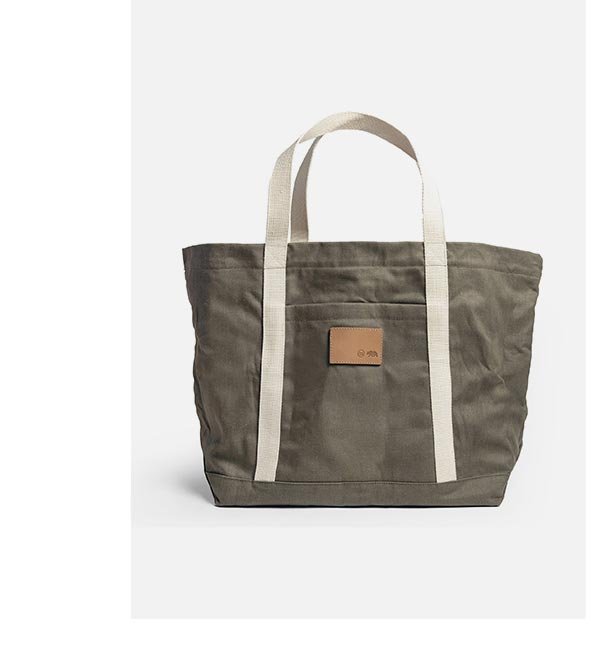 The Market Tote in Stone Boss Duck