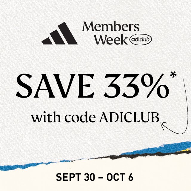 Save 33% with code ADICLUB