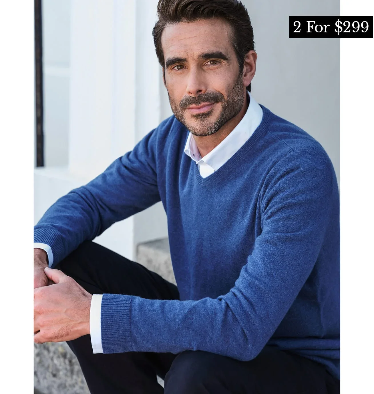Mens 2 Pure Cashmere styles for $299