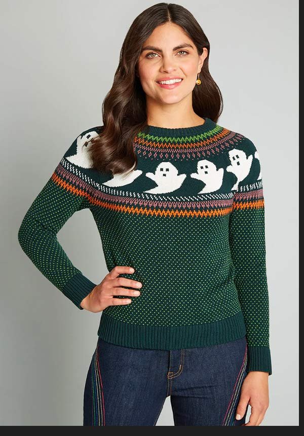 You've Been Ghosted Fair Isle Sweater