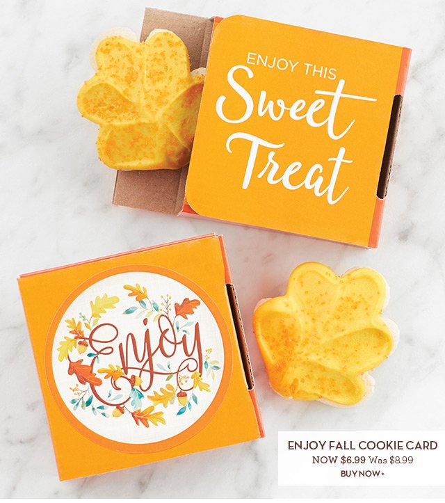 Enjoy Fall Cookie Card