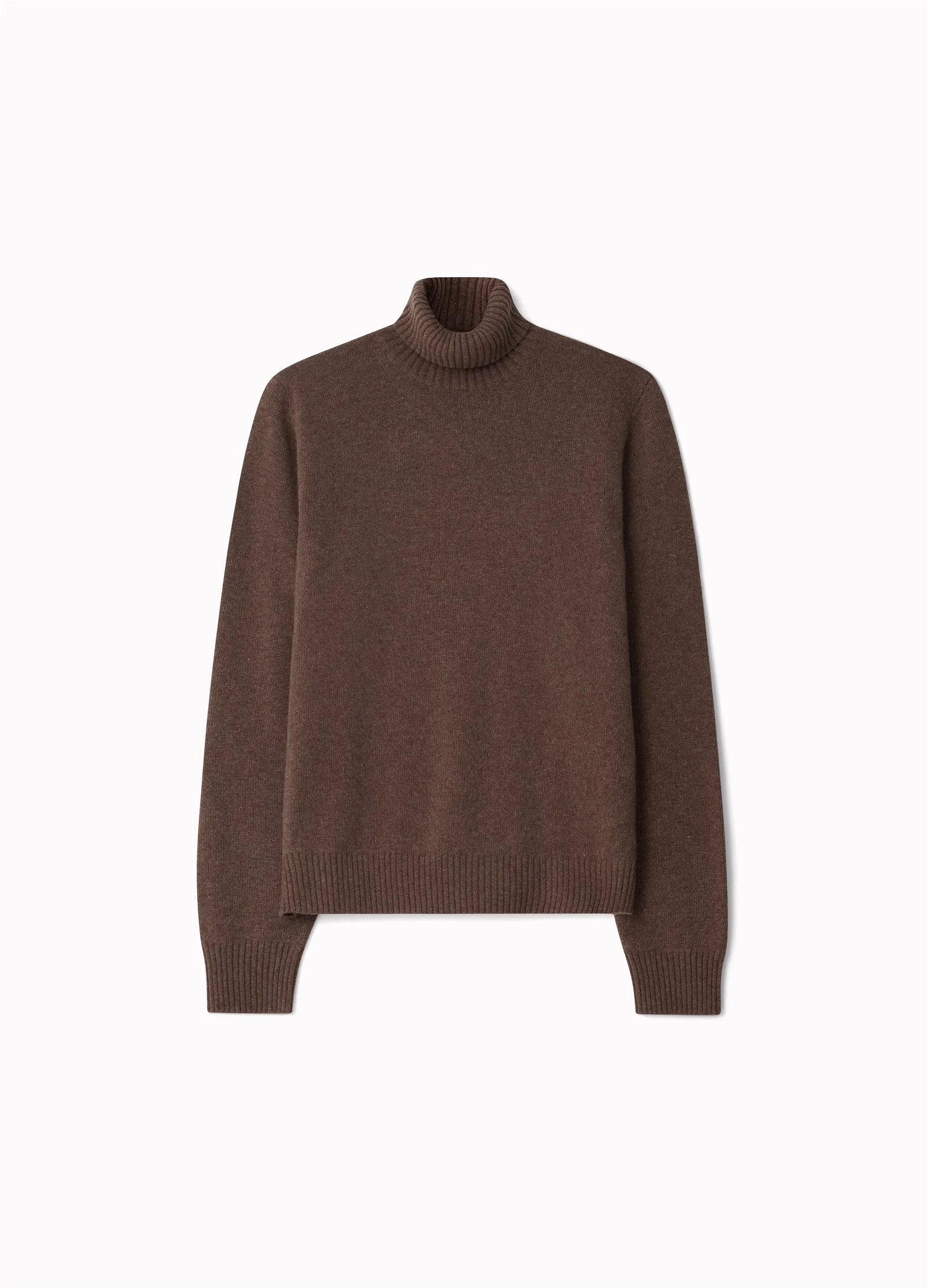 Image of Benedict Rollneck Sweater - Dark Brown
