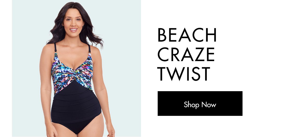 Beach Craze Twist Front Lingerie Tank Swimsuit