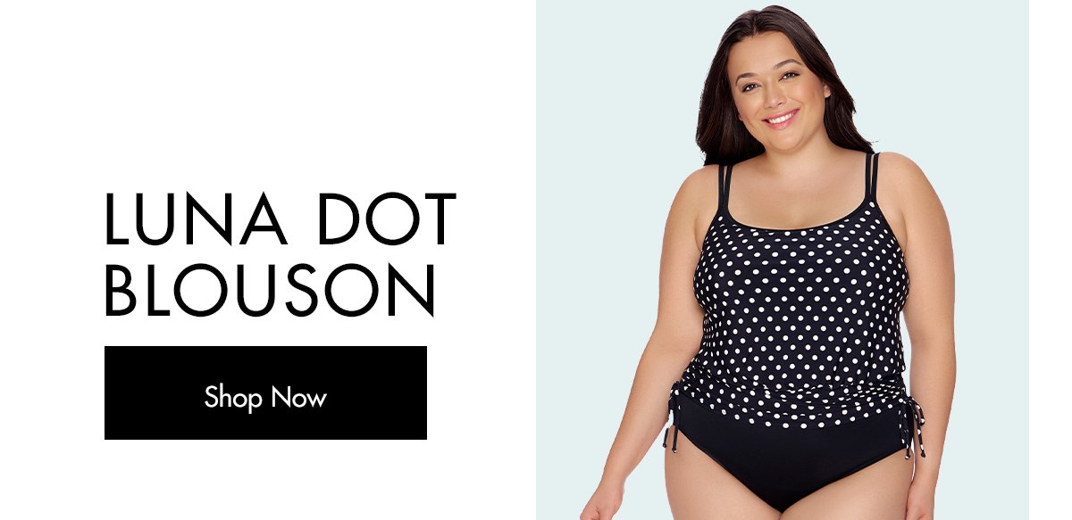 Women's Luna Dot Blouson Swimsuit