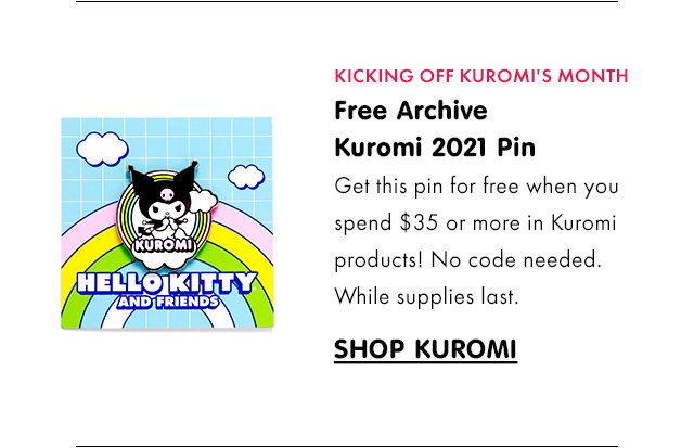 KICKING OFF KUROMI'S MONTH | Free Archive Kuromi 2021 Pin