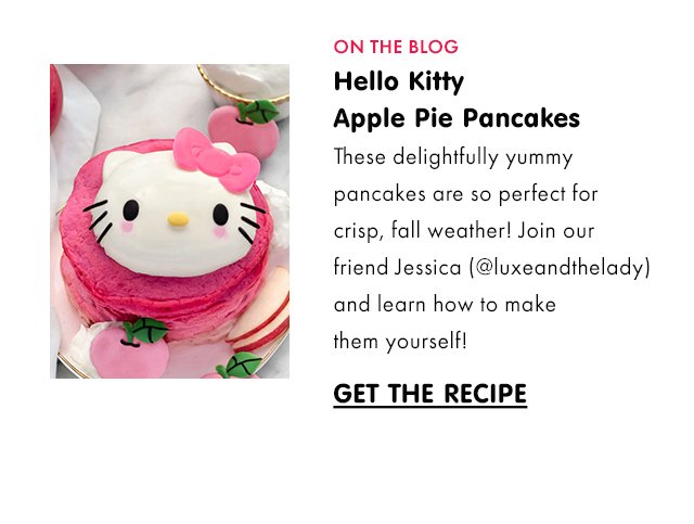 ON THE BLOG | Hello Kitty Apple Pie Pancakes