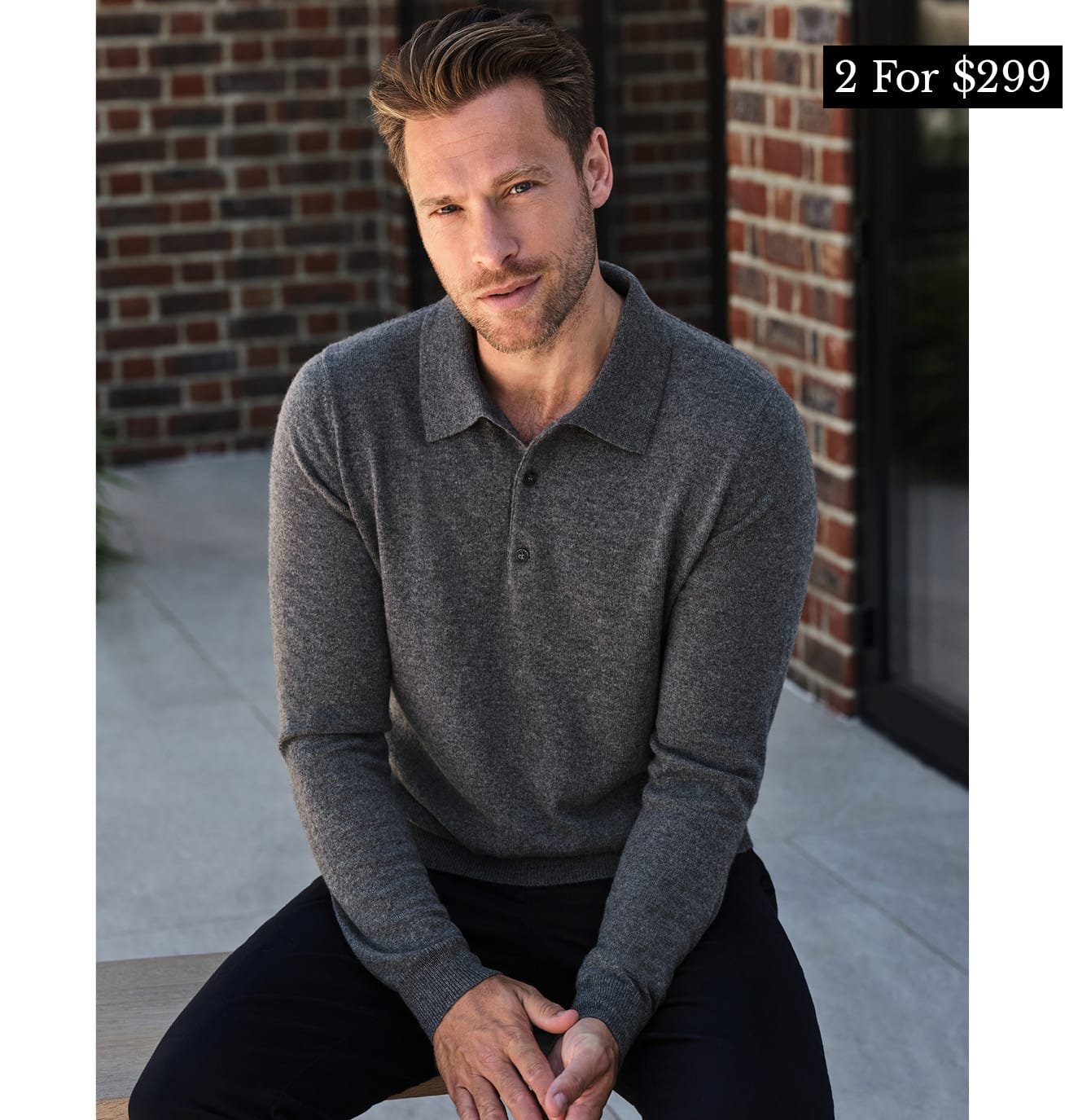 Mens 2 Pure Cashmere styles for $299