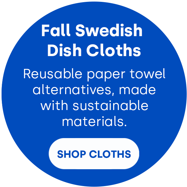 Fall Swedish Dish Cloth. Reusable paper towel alternatives for heavy duty or everyday cleaning, made with sustainable materials. Shop cloths