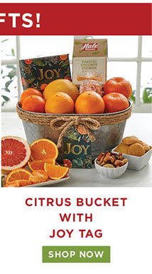 Citrus Bucket with Joy Tag