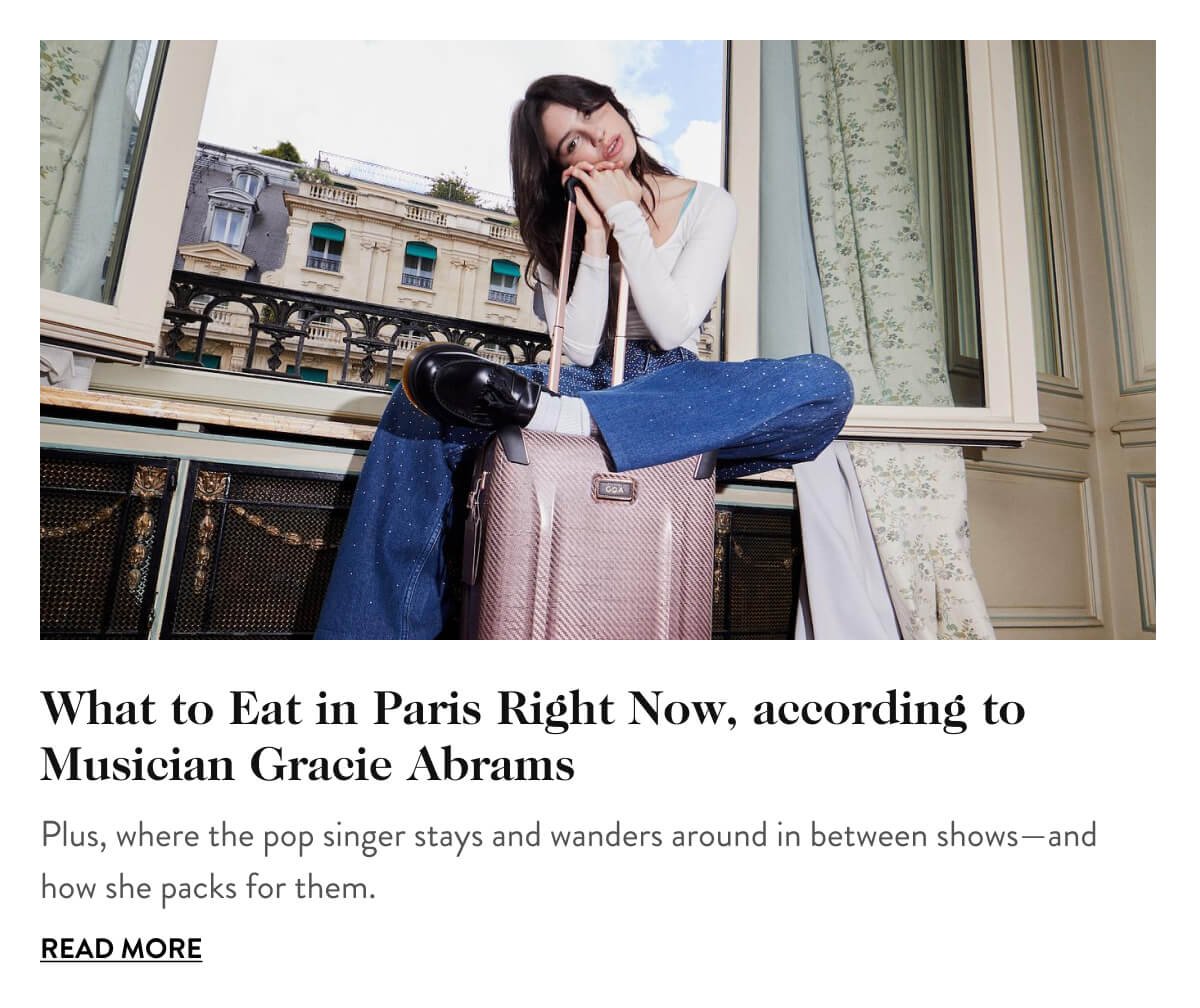 What to Eat in Paris Right Now, according to Musician Gracie Abrams