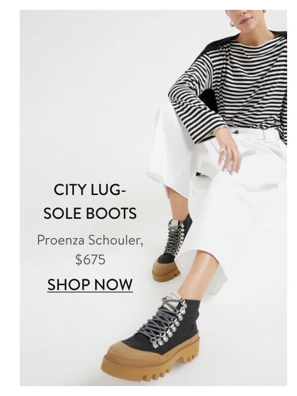 City Lug-Sole Boots Proenza Schouler, $675