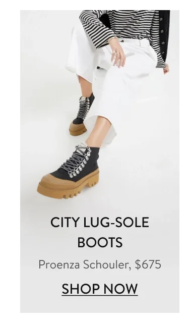 City Lug-Sole Boots Proenza Schouler, $675