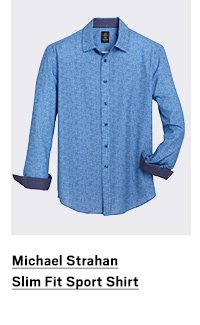 Michael Strahan Slim Fit Sport Shirt