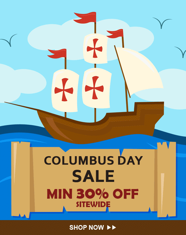 Columbus day sale