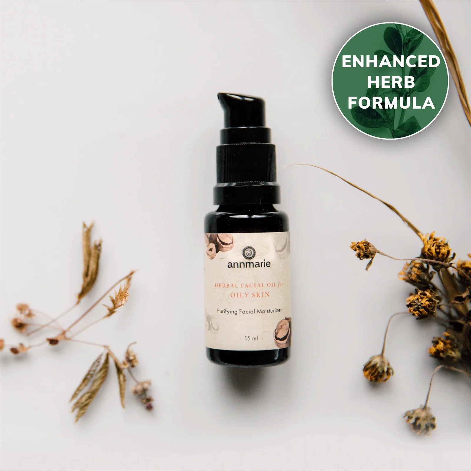 Image of Herbal Facial Oil for Oily Skin (15ml)