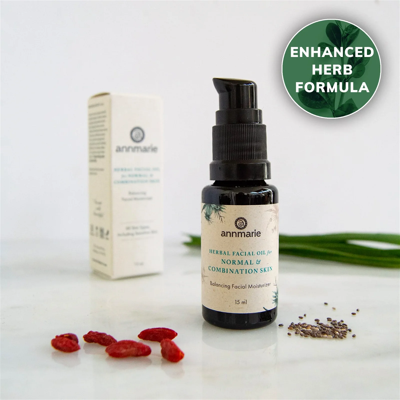 Image of Herbal Facial Oil for Normal & Combination Skin (15ml)