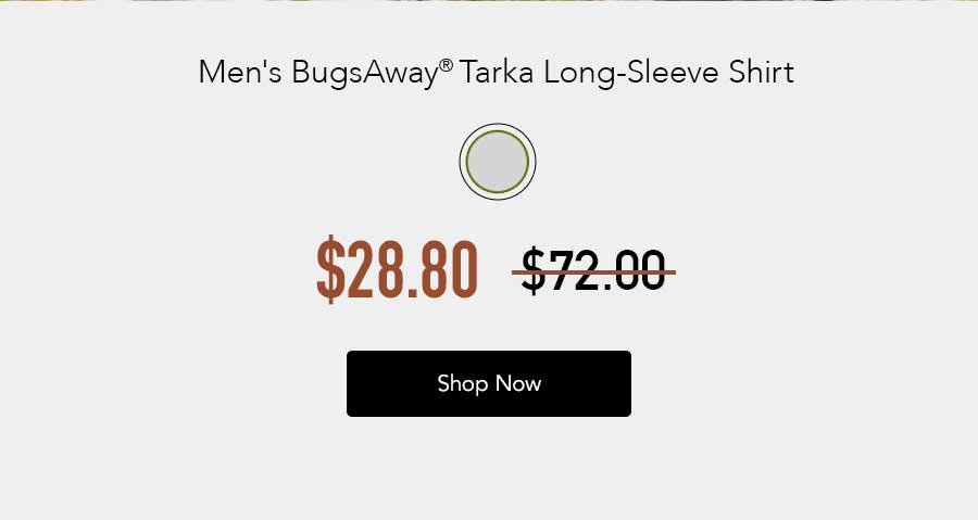 Men's BugsAway Tarka. Shop Now