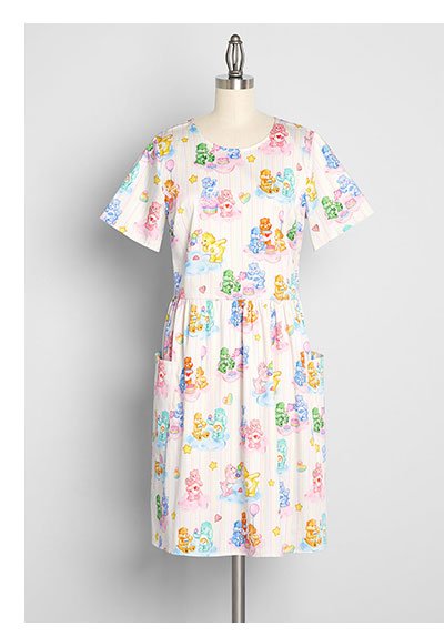 ModCloth X Care Bears Bold Notion Babydoll Dress