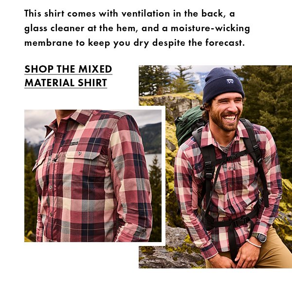 Shop The Mixed Material Shirt